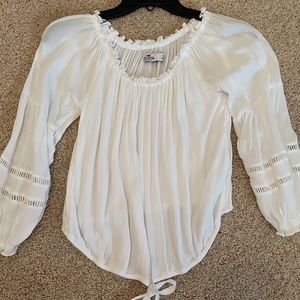 Hollister White Cotton Top